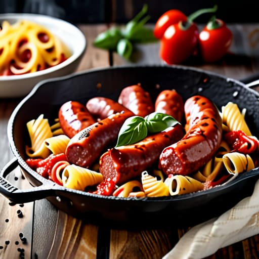 The Ultimate Creamy Sausage Pasta in bowl.