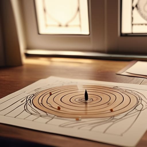 Person practicing mind mapping to organize thoughts.