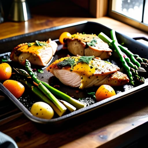 Easy simple sheet pan dinners for cleanup.