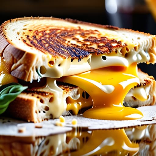 Adult Grilled Cheese with a Twist sourdough.
